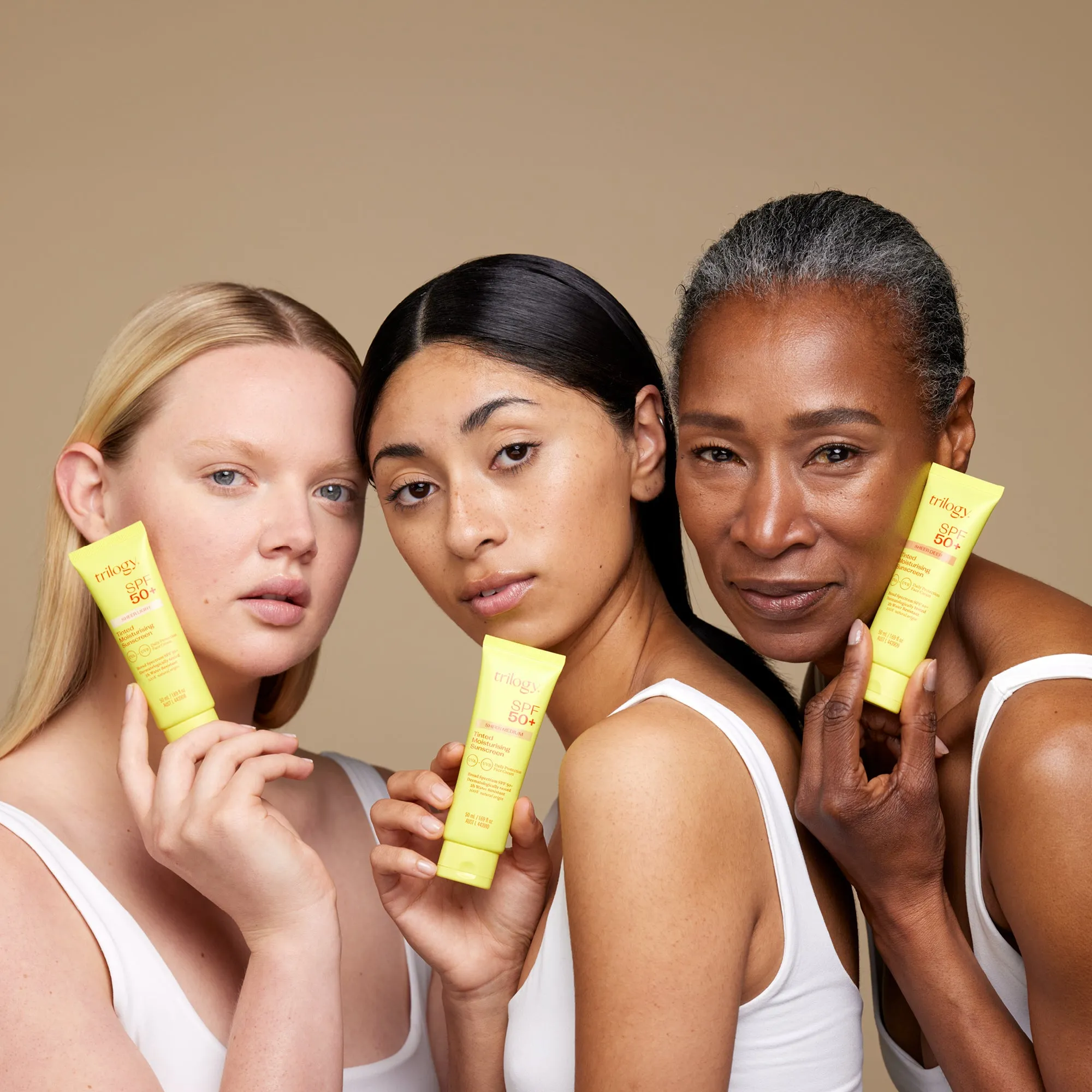 SPF 50  Sheer Tinted Moisturising Sunscreen, 50mL