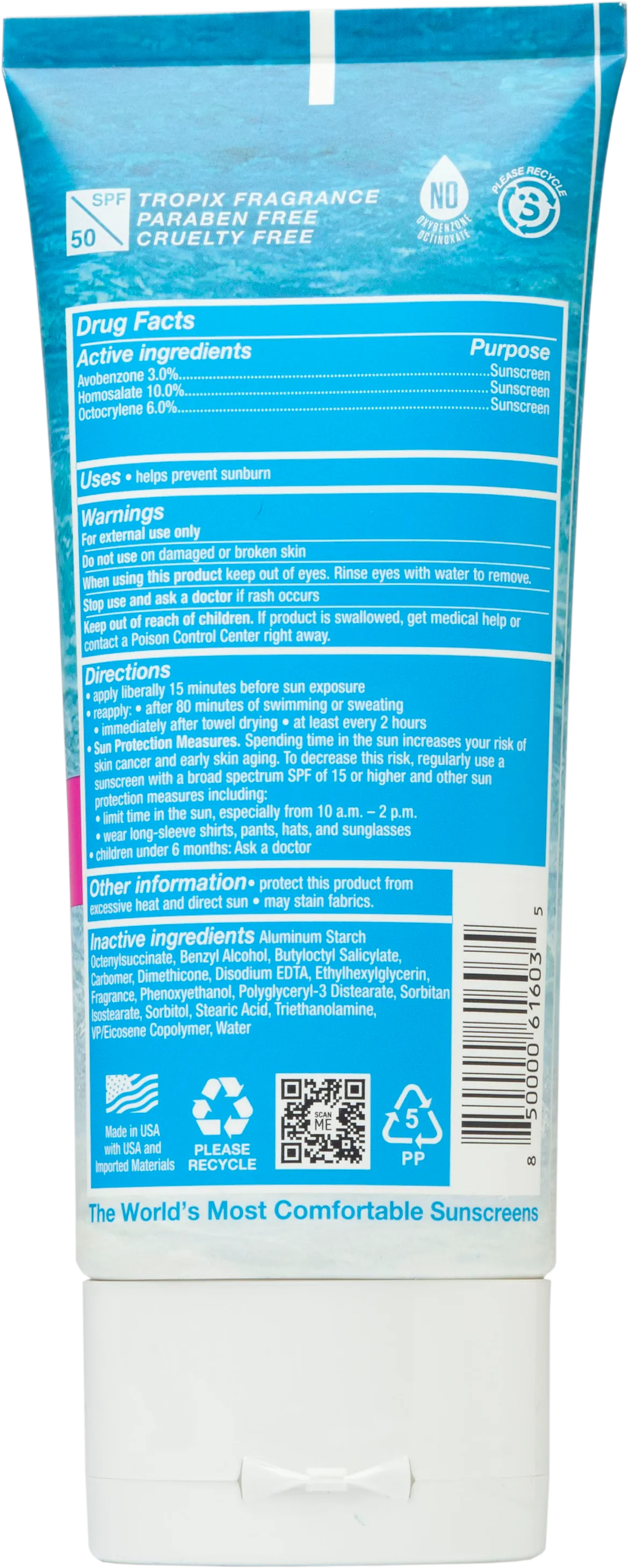 SPF50 TROPIX Sunscreen Lotion 6oz.