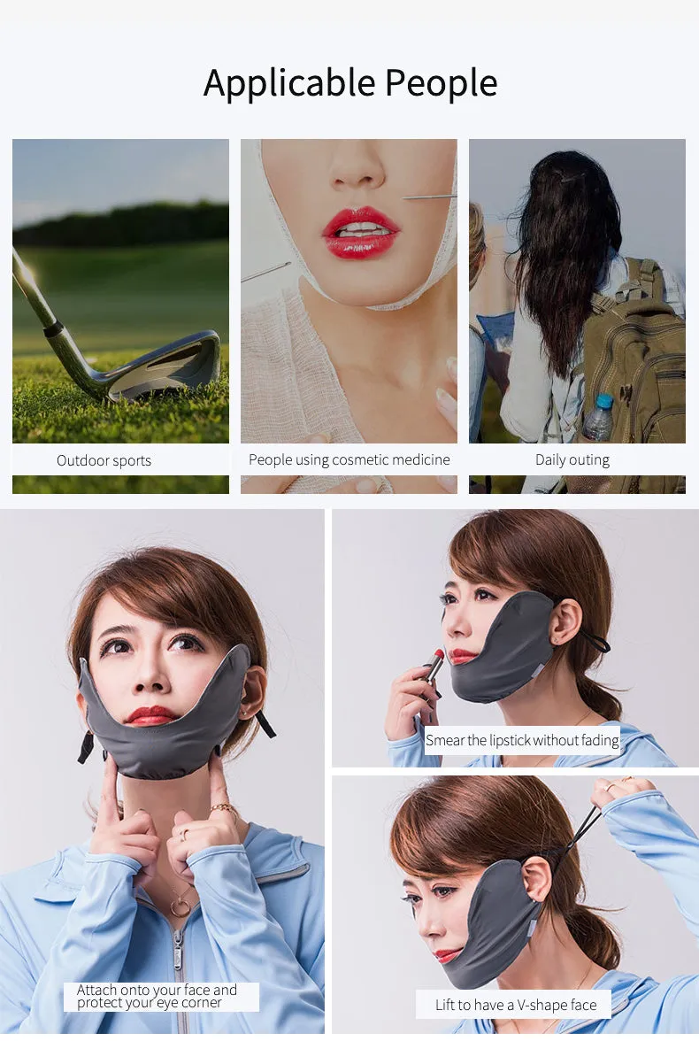V-style Sun-protective Mask UPF50  for Outdoor Sports