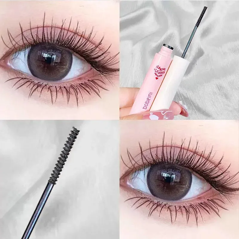 Yeknu Black Head Mascara Ultra-fine Small Brush Lengthening 3D Lash Eyelash Extension Eye Lashes Long-wearing Black Color Mascara